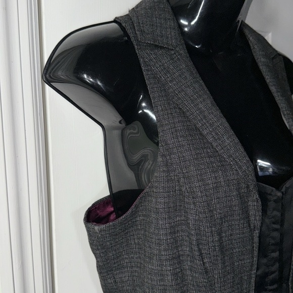 Stooshy Vintage 90s Y2K Grey/Black Juniors Vest Top Runs Smaller Size Large - Picture 3 of 7